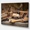 Designart - Vintage woodworking tools - Vintage Painting Print on Wrapped Canvas